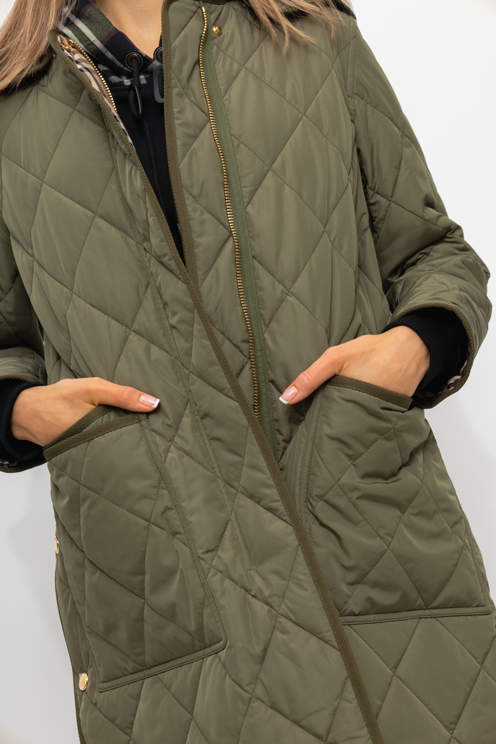 Burberry quilted parka online